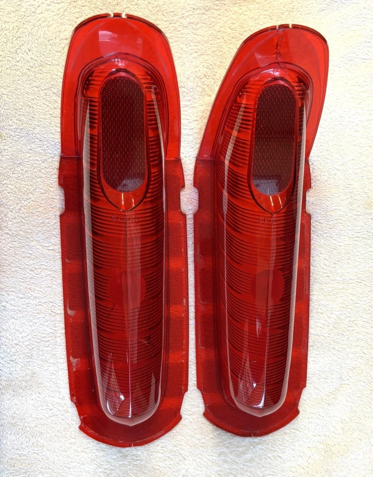 Chrysler 1959 par de luces traseras lentes lámpara de parada New Yorker 300E Saratoga Windsor Foto 2 de 4