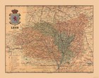 Historic Map - Leon Spain - Martine 1904 - 28.88 x 23 - Vintage Wall Art
