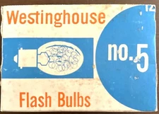 Vintage 1965 Westinghouse No. 5 Flash Bulbs - Lot of 6 in Original Box