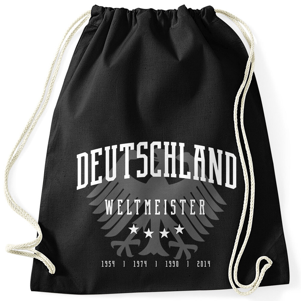 Turnbeutel WM Fußball Deutschland Weltmeistser Adler Bundesadler Moonworks