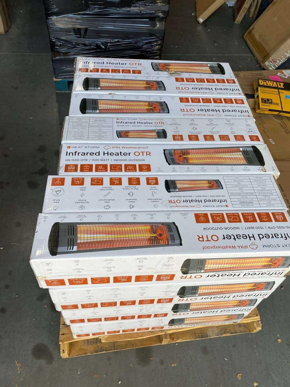 The Heat Storm IPX4 Weatherproof Infrared Quartz Heater 1500W  OTR-Indoor/Outdoor | eBay