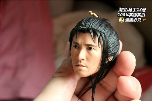 1/6 Stephen Chow Monkey King Head Sculpt Fit 12" PH TBL Action Figure Body Toys - Picture 3 of 5