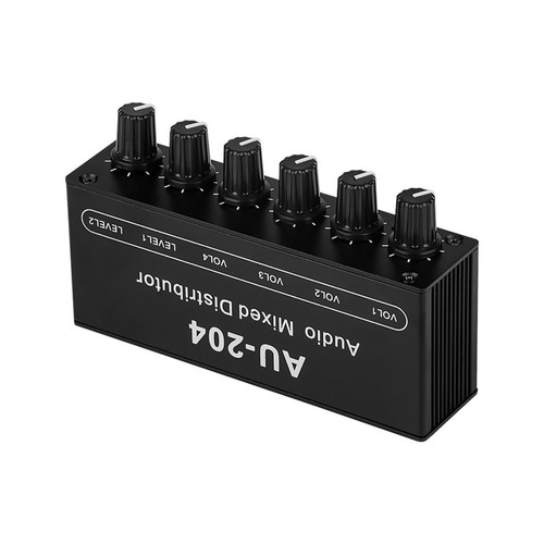 DC 5V-15V Stereo Audio Signal Mixer Board Mix 2way 4way Input 1way Output 3.5mm