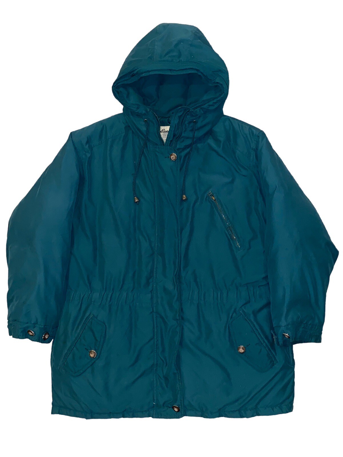 Vintage coupe-vent Eddie Bauer | Bomber magenta en nylon doublé polaire, fabriqué aux États-Unis - France