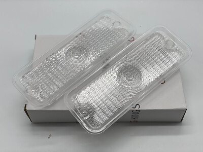 GM 73 74 75 76 77 78 79 80 GMC CHEVROLET TRUCK C10 PARK LIGHT LENS CLEAR LH&RH