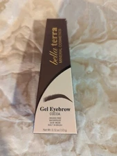 Bella Terra mineral cosmetics Gel Eyebrow 02 Cocoa NIB Waterproof 24hr wear 