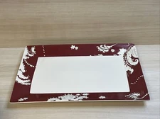 Biltmore Inspirations Serving Platter 12 X 18 Rectangle Red