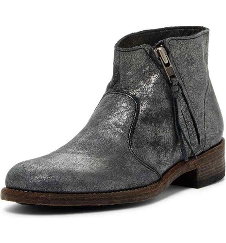 238 $ Blackstone schwarz metallic Bootie Größe 40 passt 10-10,5 Damen neu