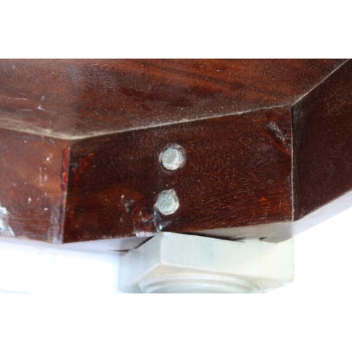 18"wooden folding table Indien Rectangle wooden folding office home coffee table - Picture 8 of 8