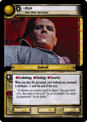 Star Trek 2E: Ruk, One Old Servitor [Ungraded] Strange New Worlds STCCG ...