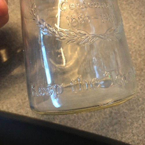 Vintage 1985 ANCHOR HOCKING Large Glass Statue Of Libery Mug Cup Embossed - Picture 4 of 8