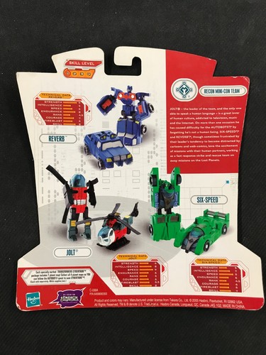 Transformers Cybertron Robots in Disguise (2005) Reverb, Six-Speed & Jolt Figure - Picture 4 of 4