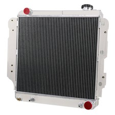 4 Row Aluminum Radiator For 1987-2006 01 Jeep Wrangler Yj Tj Gm Chevy V8 Engine