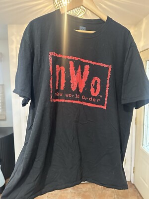 WWE Authentic Red NWO New World Order T-Shirt - Unisex 2XL Size