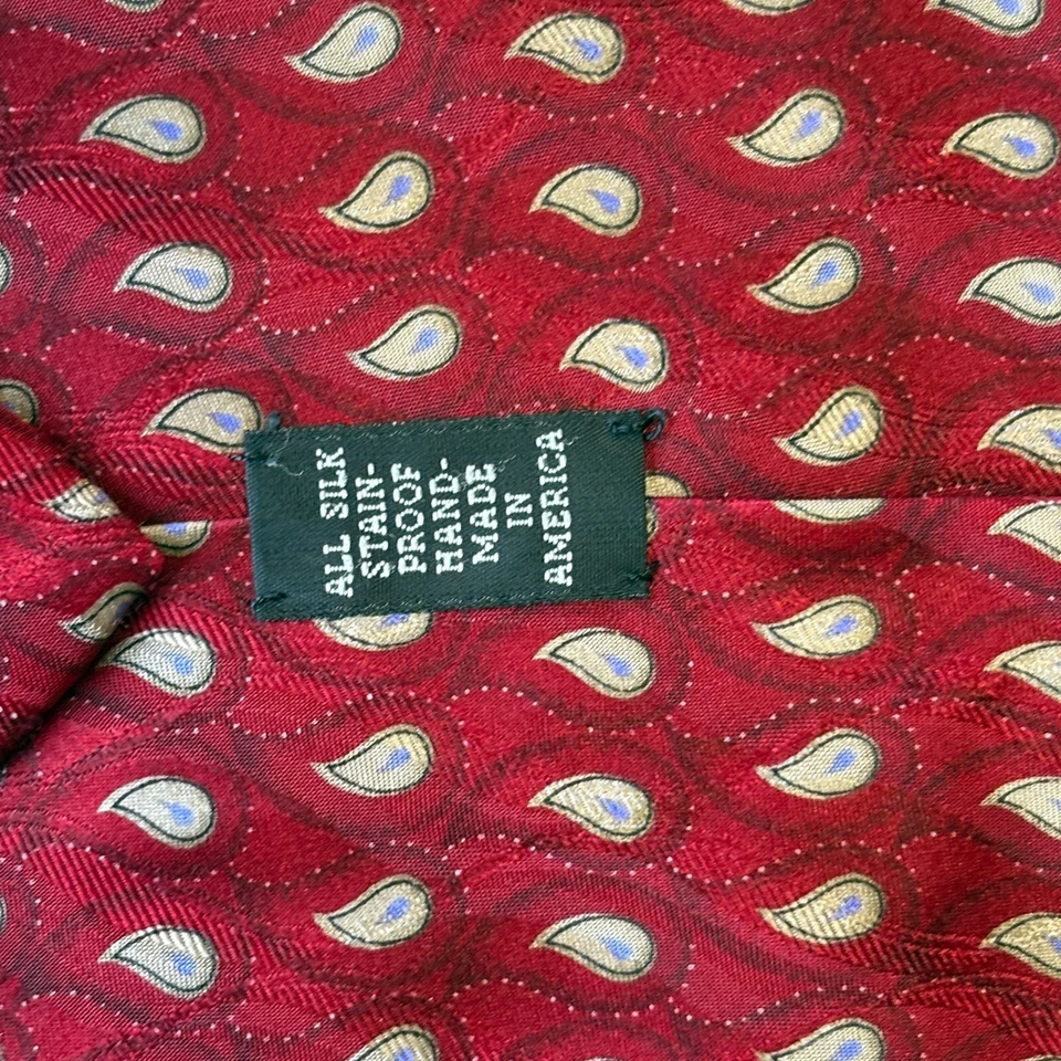 Nordstrom J.Z. Corbata Richards 60" Seda Roja Multicolor Paisley Diseñador Corbata Foto 4 de 4