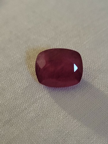 7.45 Ct Natural Red Ruby heated Cushion Shape Loose Gemstone - Picture 2 of 7