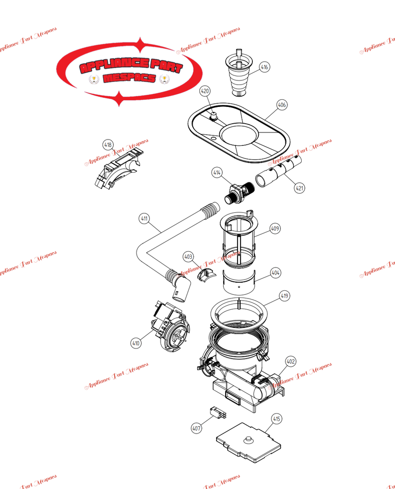 Asko Dishwasher Parts, Recovery Basket, Micro Filter, Original Part