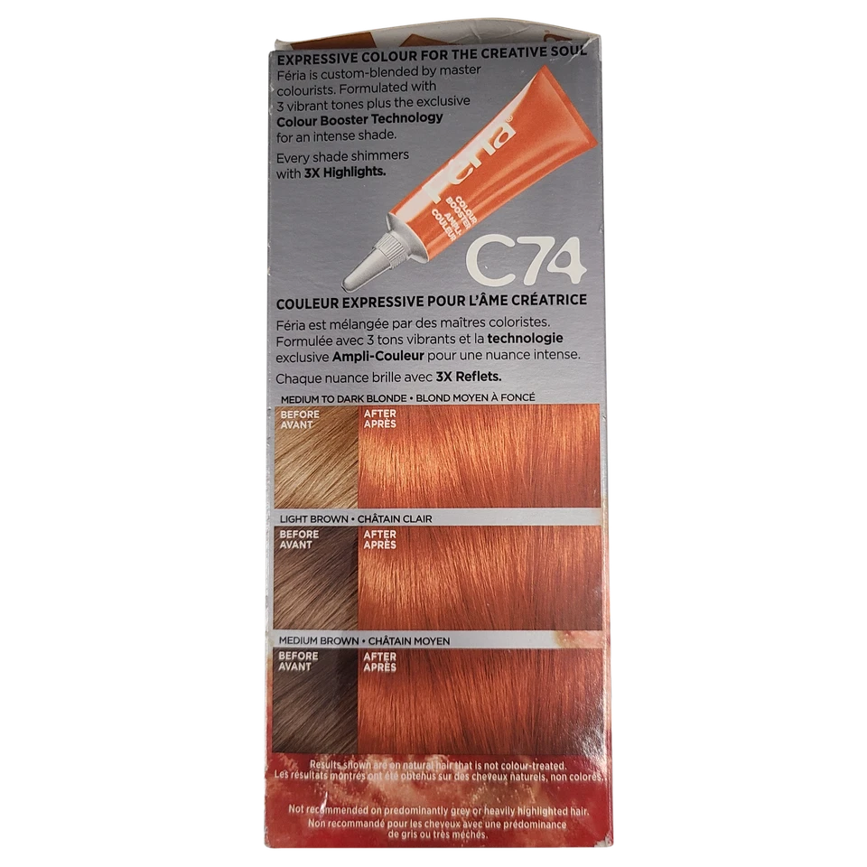 L'Oreal Paris Feria C74 Intense Copper Multi-Faceted Shimmering Hair Color - Image 4 of 4