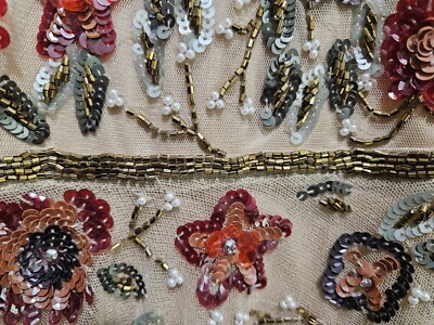 Mac Duggal*品のある輝き*花柄*パフスリーブ*ブロケード*ドレス Mac Duggal*品のある輝き*花柄*パフスリーブ*ブロケード*ドレス