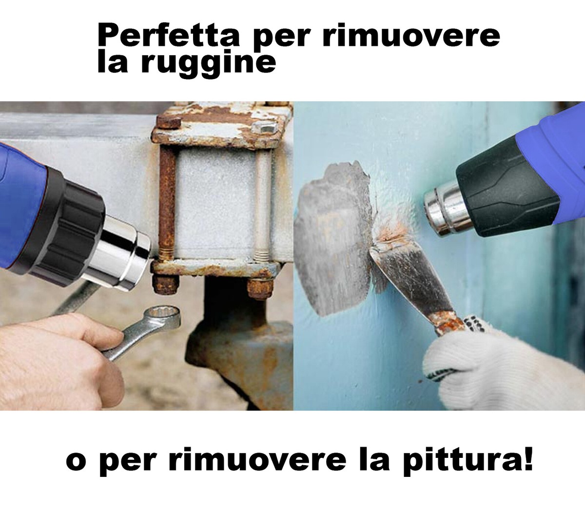 Pistola Termica 1800W Aria Calda Regolabile Controllo Temperatura 4 - Foto 10