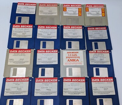 Data Becker original Software (AMIGA) Demo Maker, Datamat Beckertext zur Auswahl