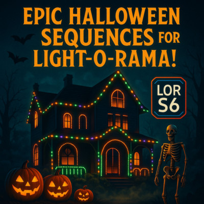 Light-O-Rama S6 Halloween Sequence - Andrew Gold: It Must Be Halloween - 48 Ch