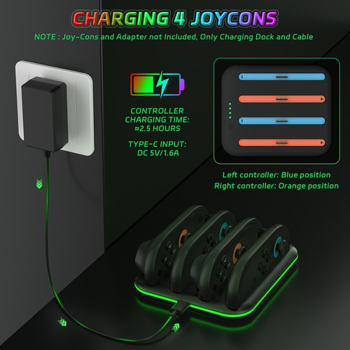 15 in 1 Set For Nintendo Switch 2 Steering Wheel+Grip+Charging Dock+Stand+Bag - Bild 20 von 20