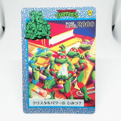 26 The Secret of Crystal Power Mutant Turtles NINJA Karte TAKARA 1994 JAPAN