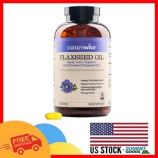 1200 mg Flaxseed Oil Softgels - Fish-Free Omega 3 6 9 Support for Heart Health