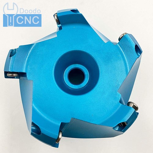 1x Cortador de fresado facial CNC de 45 ° AL-KM12 80-22 5 flauta, para inserto de aluminio SEHT1204 - Imagen 6 de 8