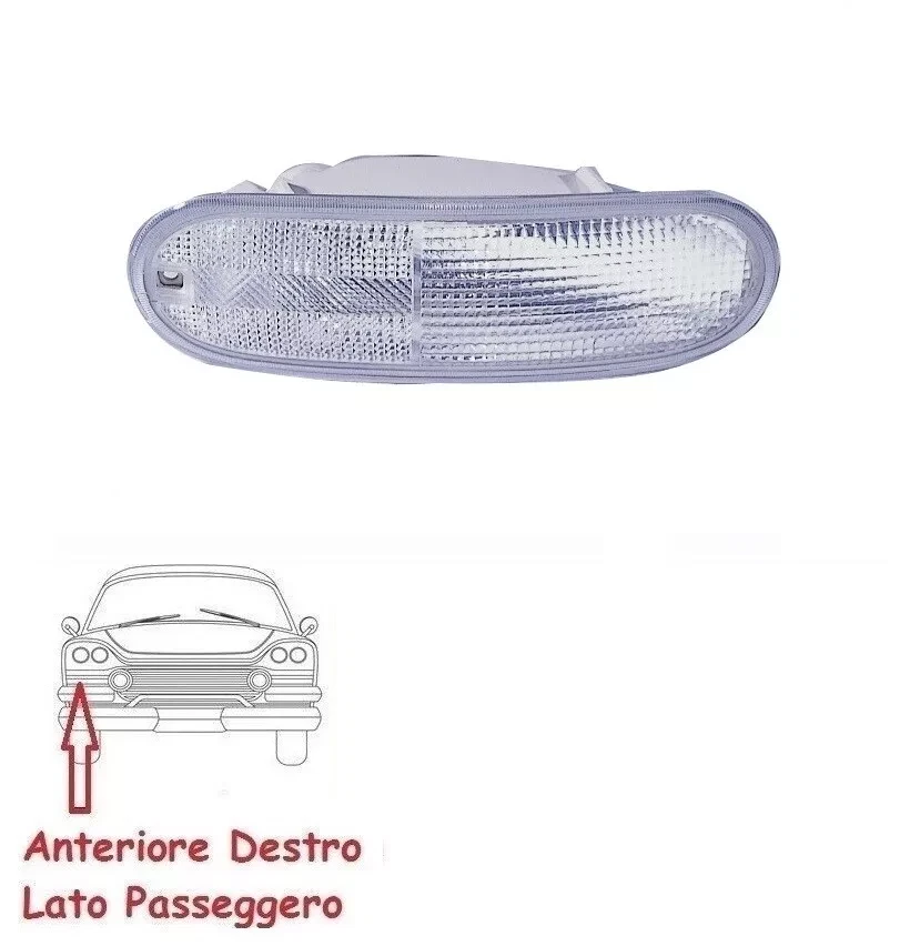 FANALE FANALINO FRECCIA ANTERIORE DX PER VW NEW BEETLE 98 05 INDICATORE PARAURTI - Immagine 2 di 2