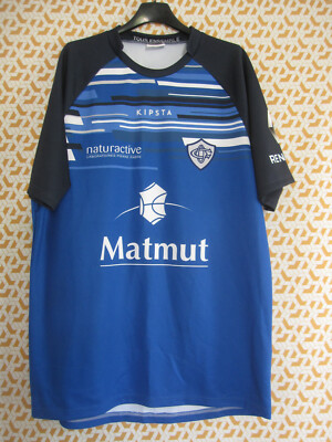 Maillot Vintage Castres Olympique Matmut - Kipsta, Bleu, Taille XL, Homme, Occasion