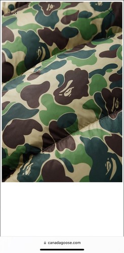 Bape X Canada Goose Crofton Puffer Jacket 30th anniversay Giant ABC Camo; Size S - Bild 13 von 15
