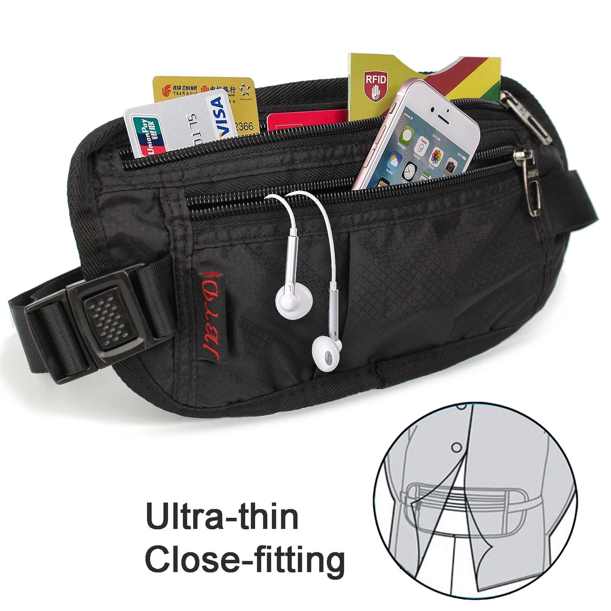 Women's money clearance belt for traveling