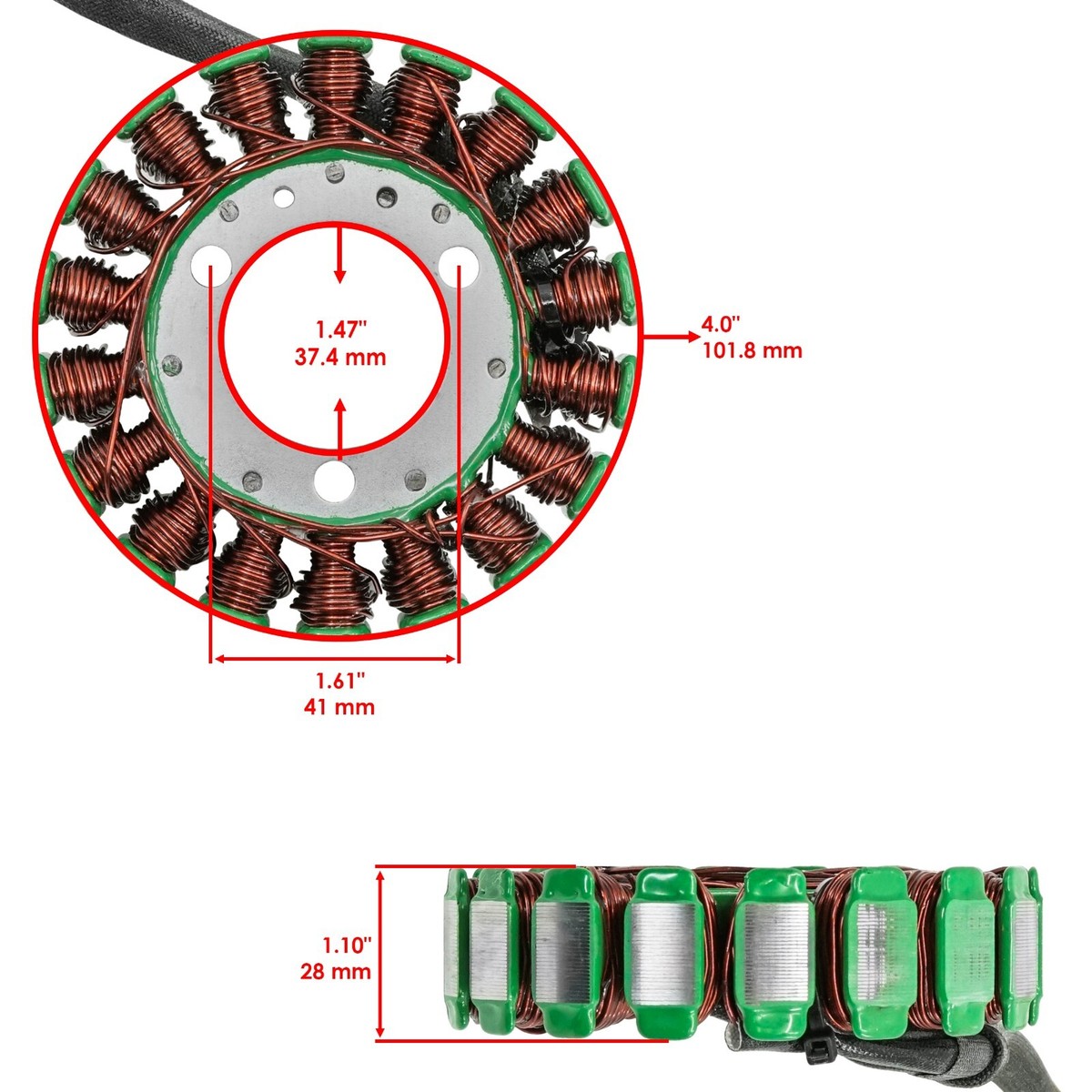 Caltric 21003-1276 Stator Magneto For Kawasaki Bayou 300 KLF300