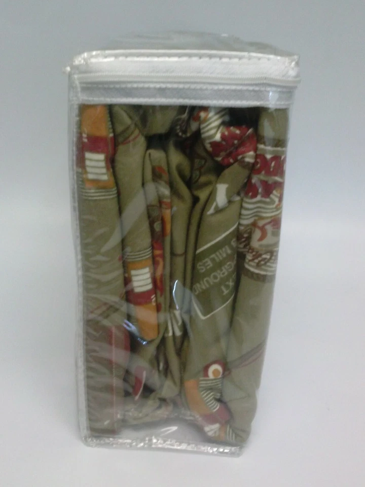 Brand New JC Penney Home Heavyweight HAPPY CAMPER Cotton Twin Flannel Sheet Set - Image 3 of 4