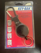 KEY-BAK-D-CLIP POLY CORD 48" Self Retract Key Reel-W/Carabiner Free Post 120cm