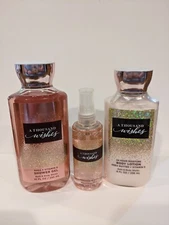 Bath and Body Works A Thousand Wishes Shower Gel, Lotion And Fragrance Mist