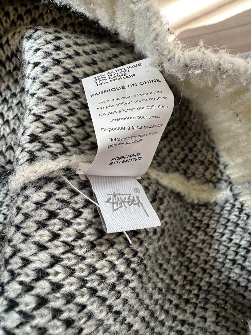 STUSSY 8 Ball Heavy Brushed Mohair Sweater White Size XL Men STUSSY 8 Ball Heavy Brushed Mohair Sweater White Size XL Men