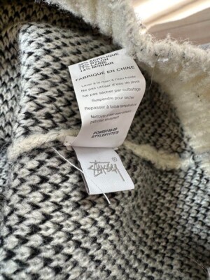 STUSSY 8 Ball Heavy Brushed Mohair Sweater White Size XL Men STUSSY 8 Ball Heavy Brushed Mohair Sweater White Size XL Men