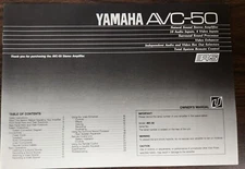 Yamaha AVC-50 Stereo Amplifier Owner's Manual - Original