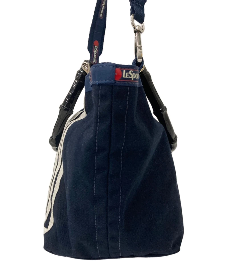 LeSportsac Sailor Tote Bag Women's Canvas Blue Used Authentic - Image 3 of 4