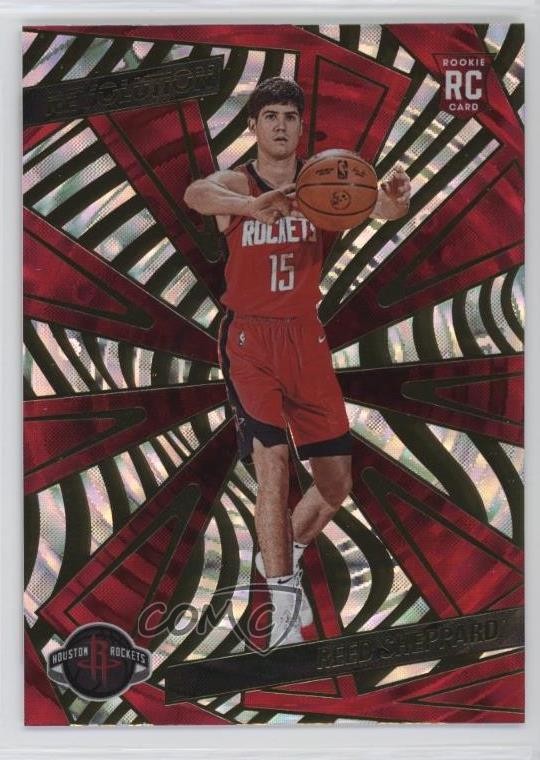 2024-25 Panini Revolution Rookies Fractal Reed Sheppard #145 Rookie RC