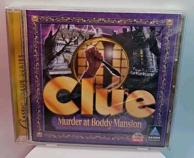 Clue : Murder At Boddy Mansion (PC, CD-ROM, 1998, Hasbro) CIB Complete In Box
