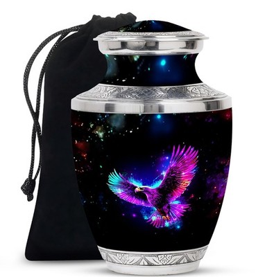 Eagle Majesty Memorial Urns for Ashes Adult Female, Handmade Urn (10 Inch)