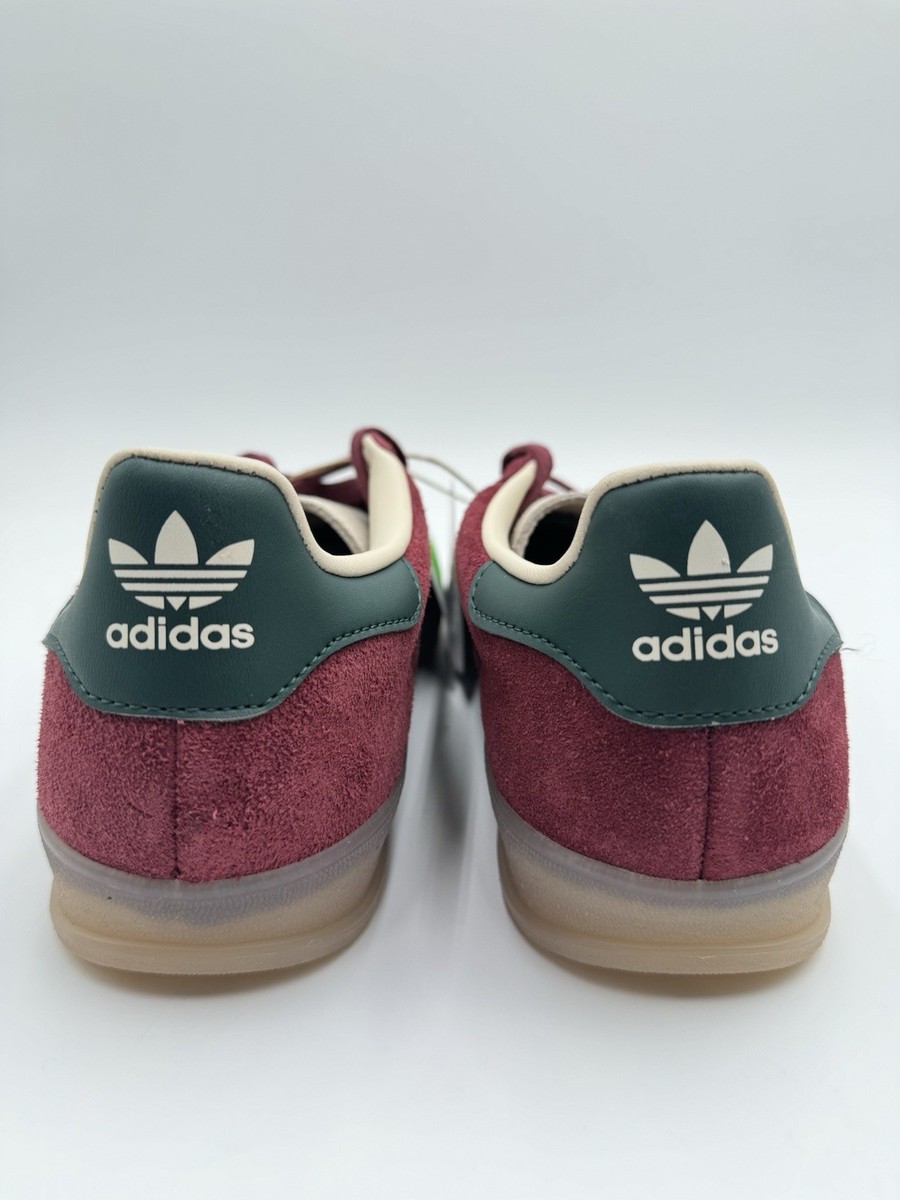 adidas gazelle silver green womens adidas Gazelle Indoor Mens Lifestyle Shoes (Shadow Red/Green/Wonder White)