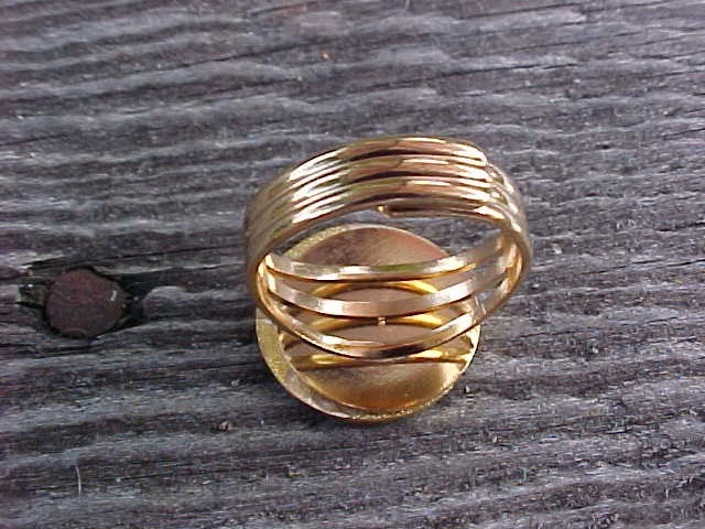 CLASSIC DODGE BROTHERS DETROIT USA GOLD CHROME FINGER RING NOS KUSTOM ADJUSTABLE - Image 4 of 4