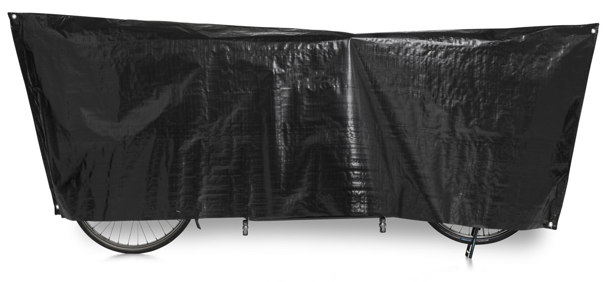 VK "Tandem" Waterproof Tandem Bicycle Cover Incl. 5m Cord in Black