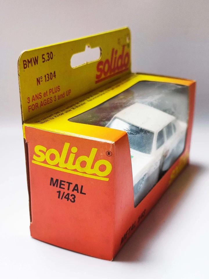 1983 SOLIDO 1:43 ЛИТОЙ АВТОМОБИЛЬ 1304 BMW 5.30 РАЛЛИ #37 - НОВЫЙ АВТОМОБИЛЬ В ОТЛИЧНОЙ КОРОБКЕ - Изображение 3 из 4