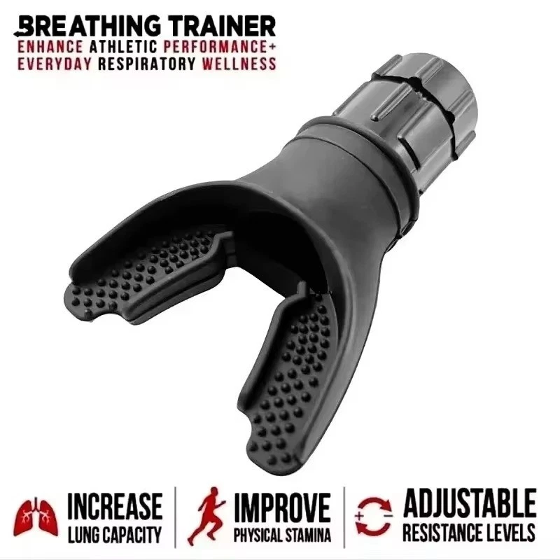 Adjustable Breathing Trainer Lung Exerciser – Pulmonary Respiratory Fitness Tool